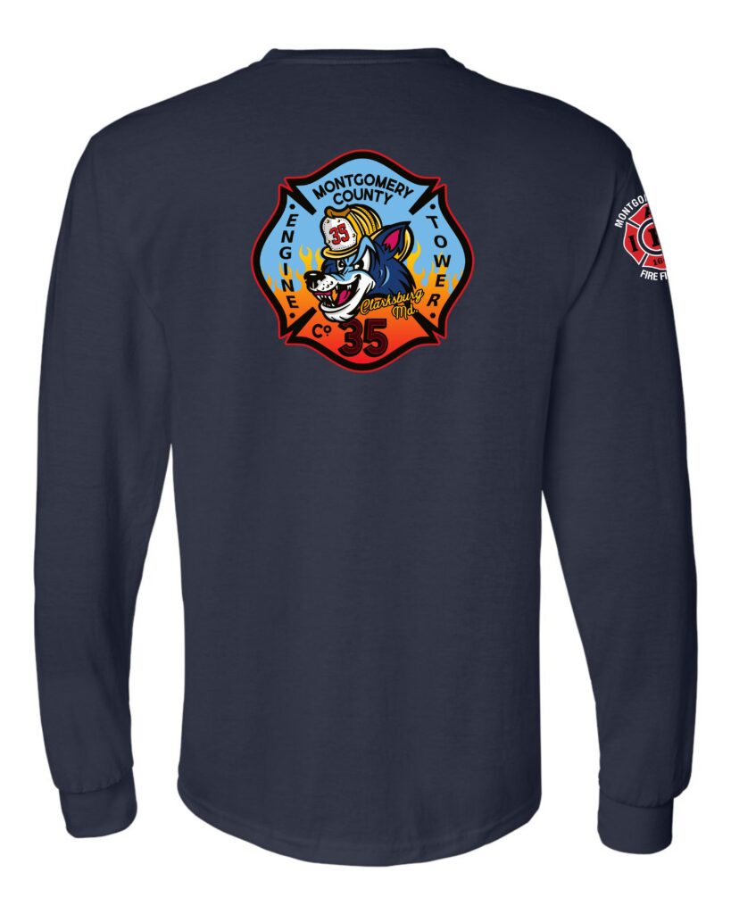 Gildan Dryblend Long Sleeve T-Shirt - Patch Back