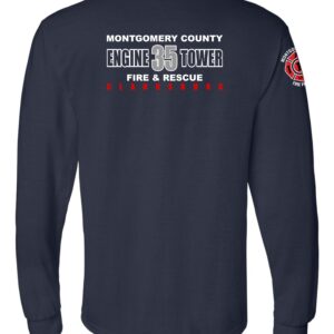 Gildan Dryblend Long Sleeve T-Shirt - Engine / Tower Back